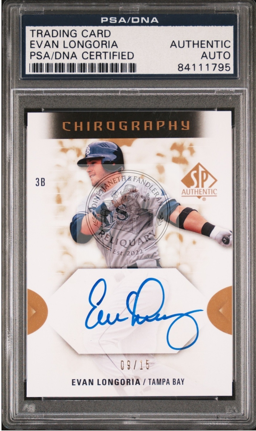2010 SP Authentic Chirography Evan Longoria – Front